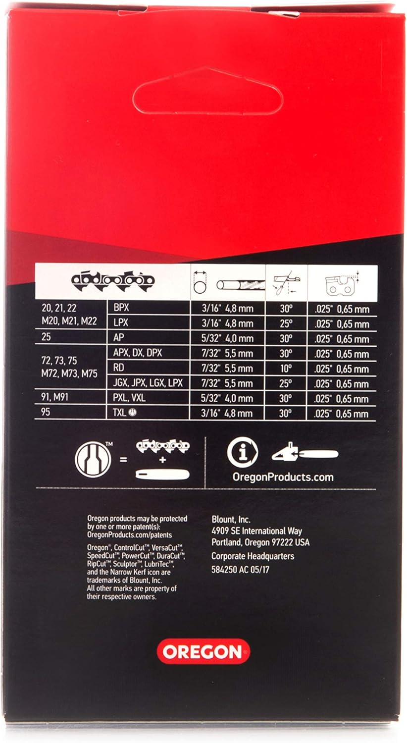 Oregon 21BPX064E Chain, 0.325-inch Pitch, 64 Drive Links
