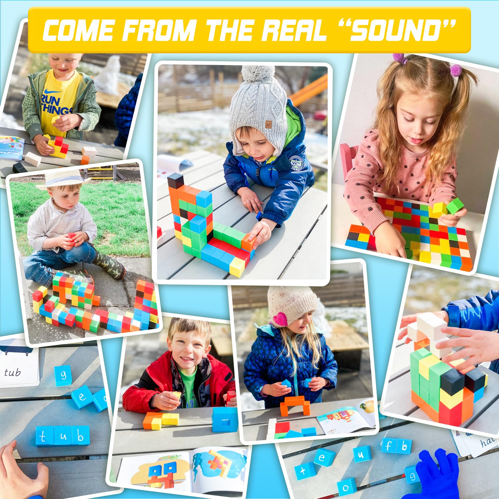 Toylogy Magnetische Bausteine für Kleinkinderspielzeug, Rein Magnetischer Welt Edition Spielzeuge für Sensorisch STEM Ausbildung Vorschule Magnetspielzeug für 3 4 5 6 Jährige Jungen und Mädchen