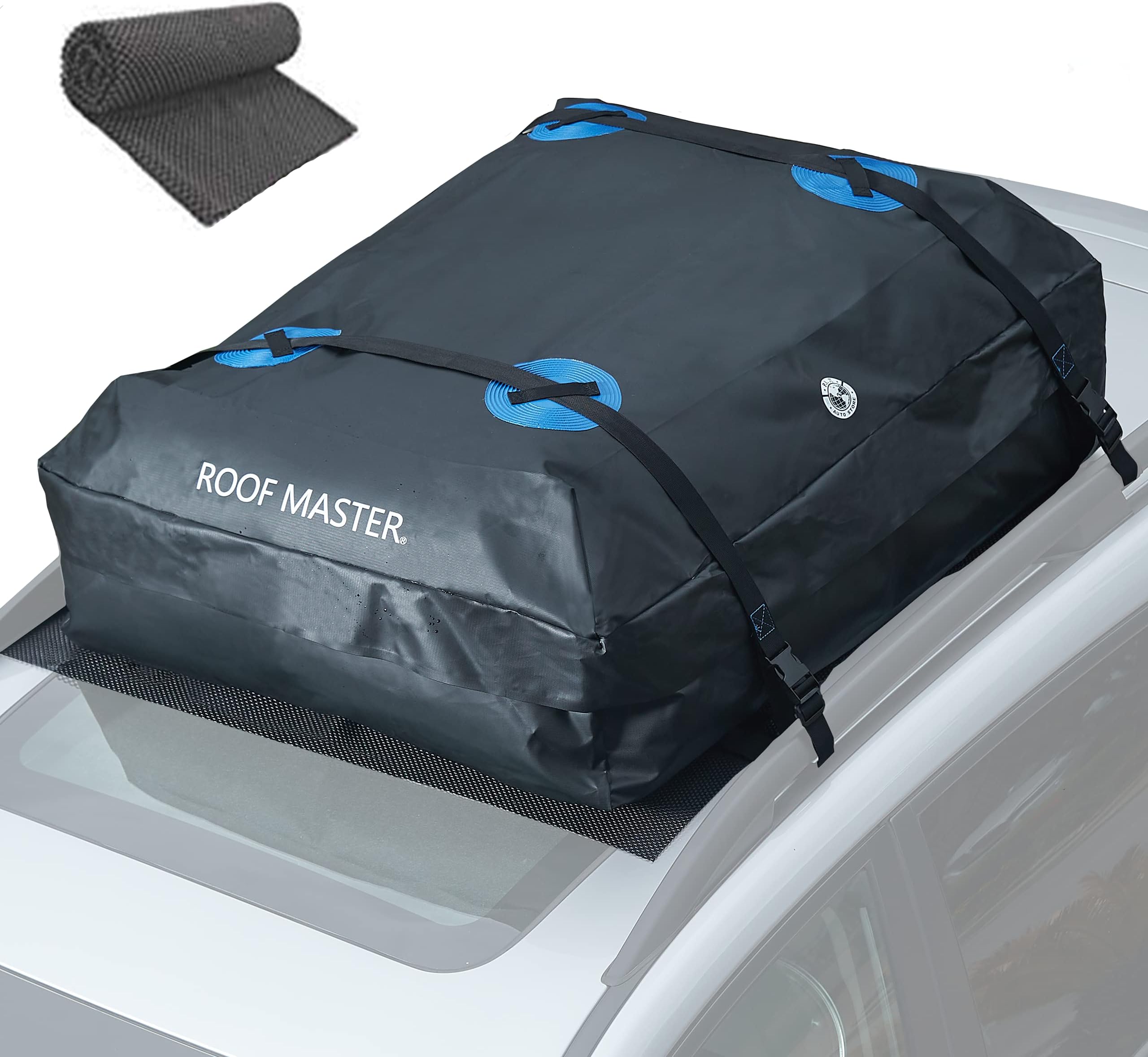 ROOF MASTER 2019 The Ultimate Car Rooftop Cargo Carrier for all vehicle Roof Racks. Unique waterproof design – Universal roofbag - 16 Cu ft