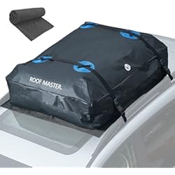Equipaje En El Techo Del Auto P.I. Auto Store Roof Master 2019 - Portaequipaje para techo de coche para todos los portaequipajes de techo de vehículos, diseño único impermeable – Bolsa de techo universal – 16 pies cúbicos