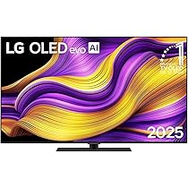 LG OLED evo AI G5 TV 55 pollici, Smart TV 4K, Base da appoggio inclusa, Processore α11 Gen2, Brightness Booster Ultimate, webOS con AI, Dolby Vision e Atmos, VRR e GSYNC 4K@165Hz, OLED55G56LS 2025