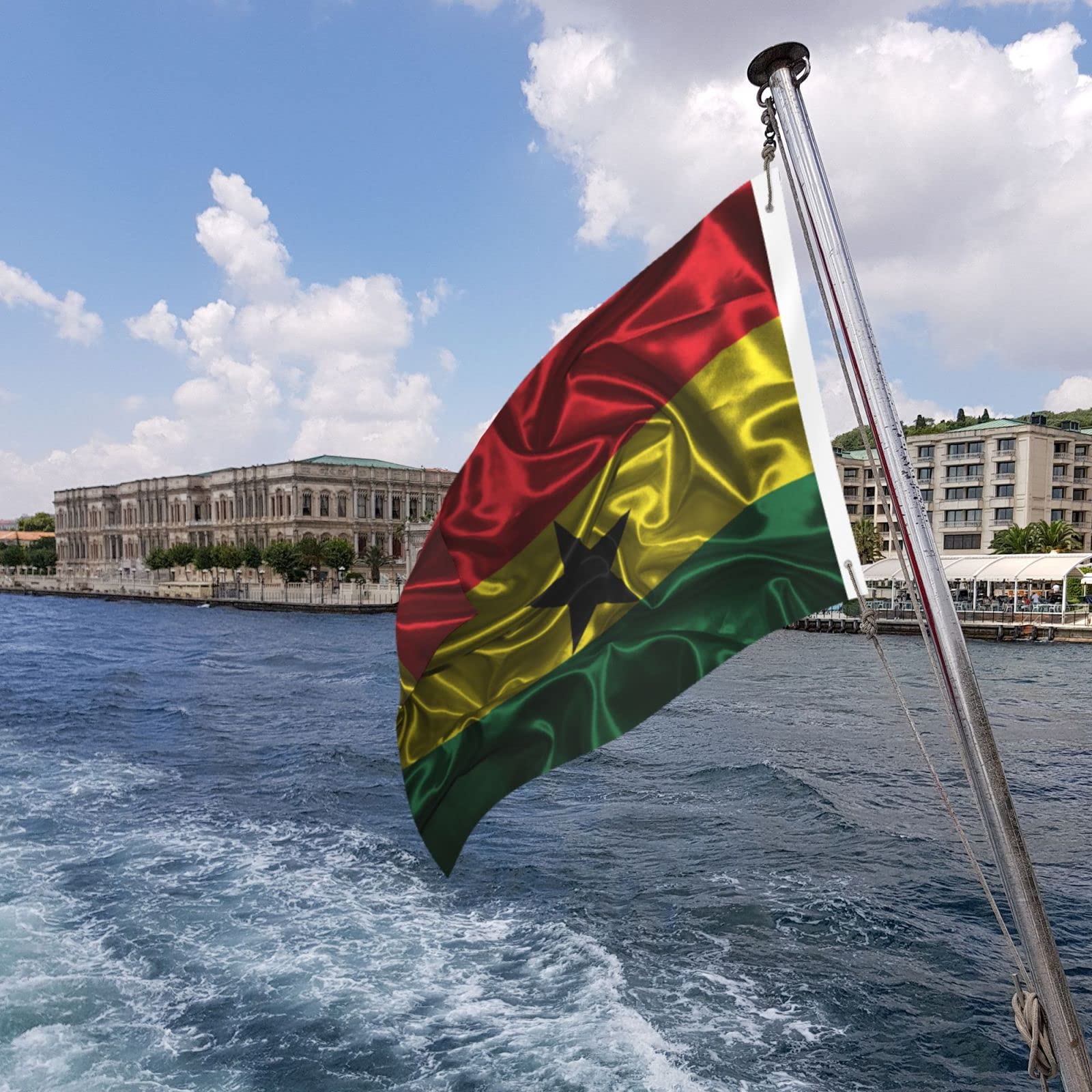 High Quality Ghana National Flag - 3*5ft Polyester Flag