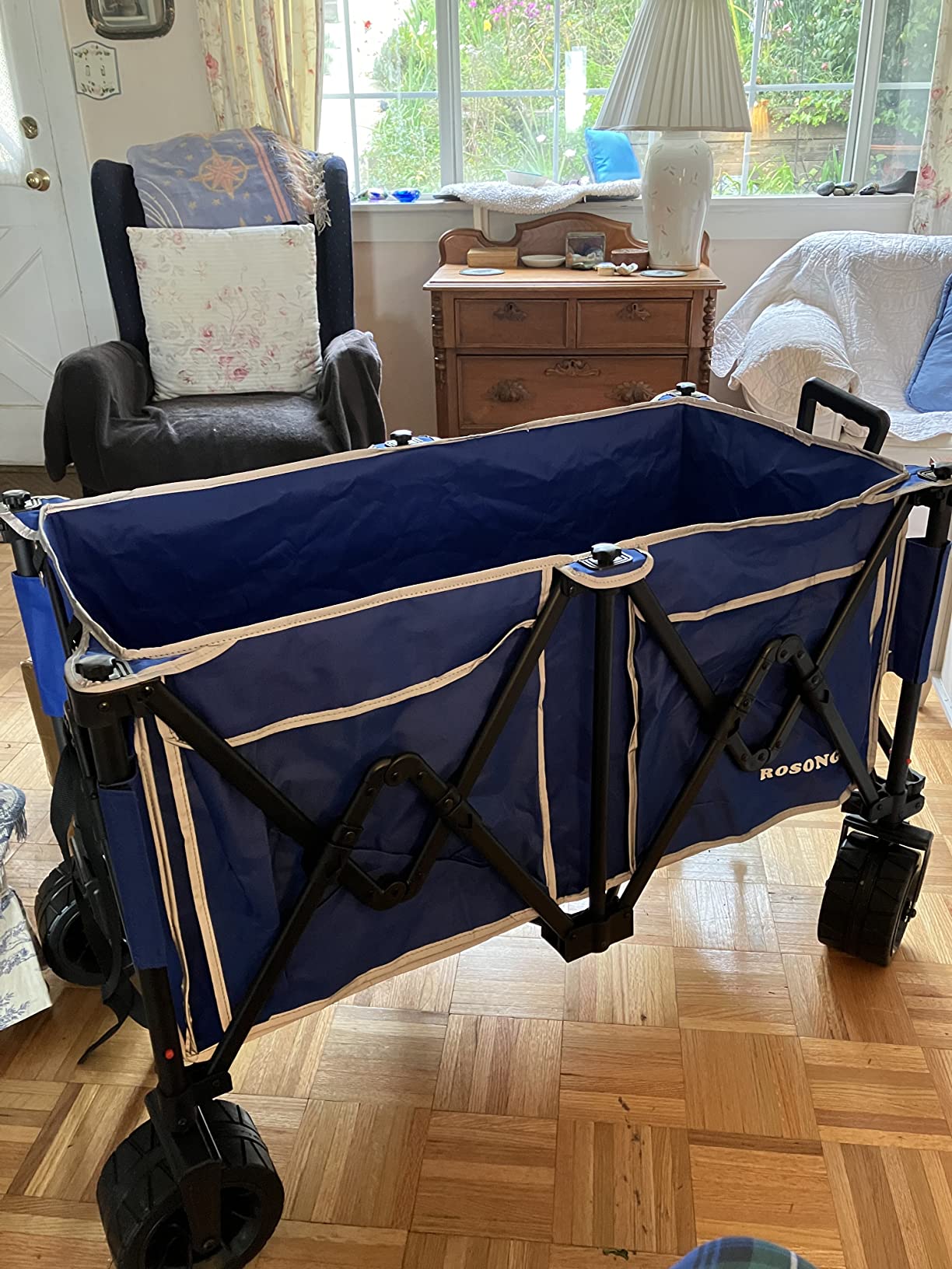 17/mo Finance Beach Wagon with Big Wheels for Sand Collapsible