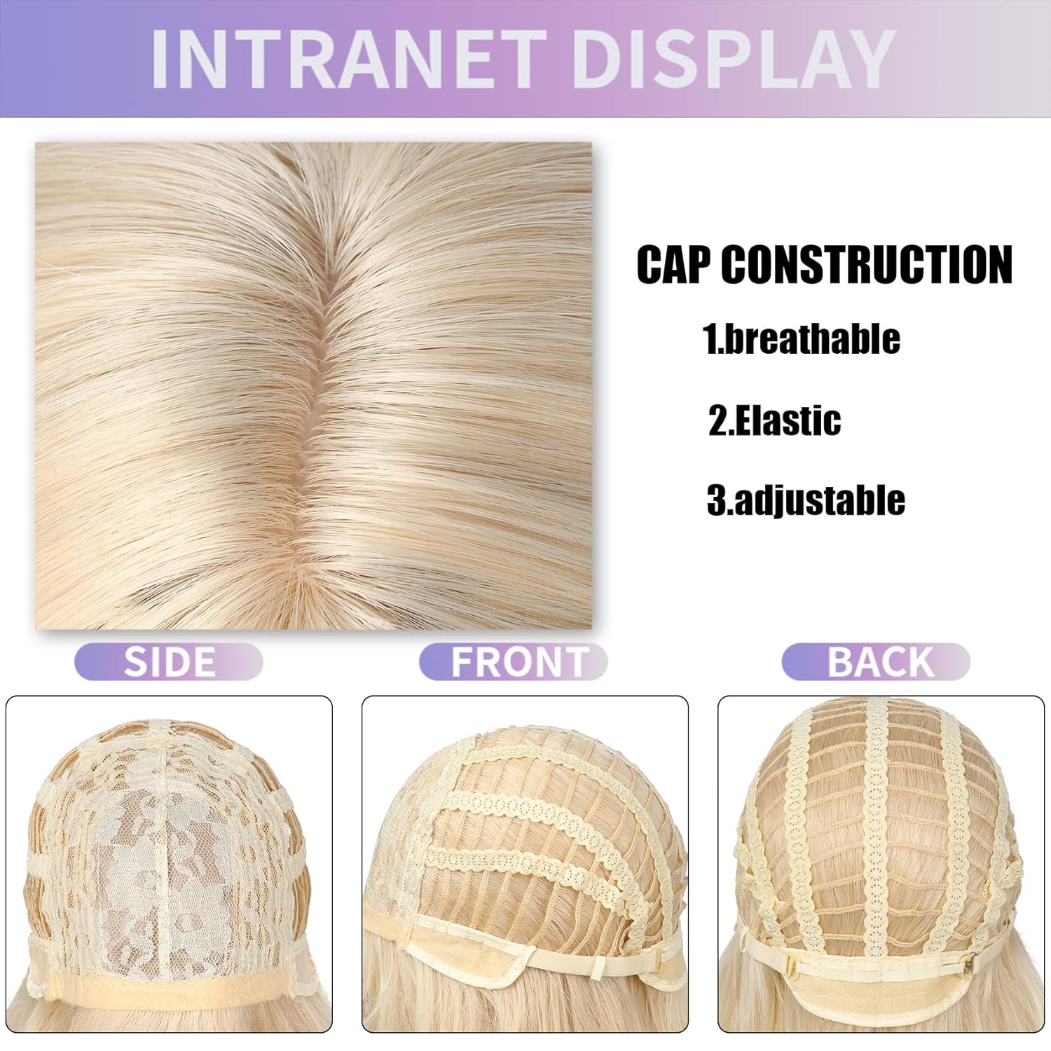 Blonde Wig For Kids Girls Long Wavy Blonde Wig With Bangs Halloween costumes Wigs For Kids