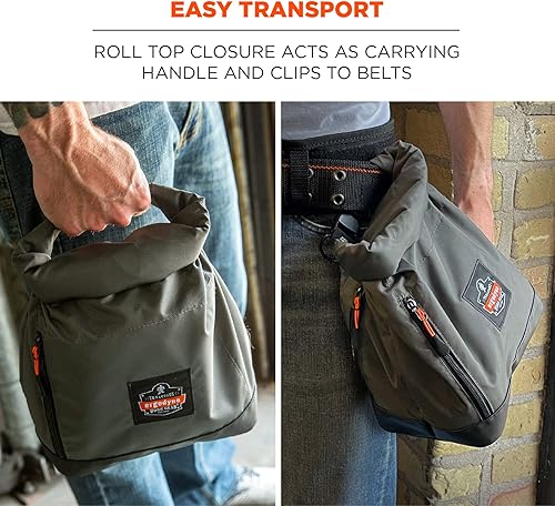 Miniatura 5 de Ergodyne Arsenal 5186 - Bolsa de almacenamiento para máscara respiradora, se adapta a respiradores de media cara y completa, cierre superior