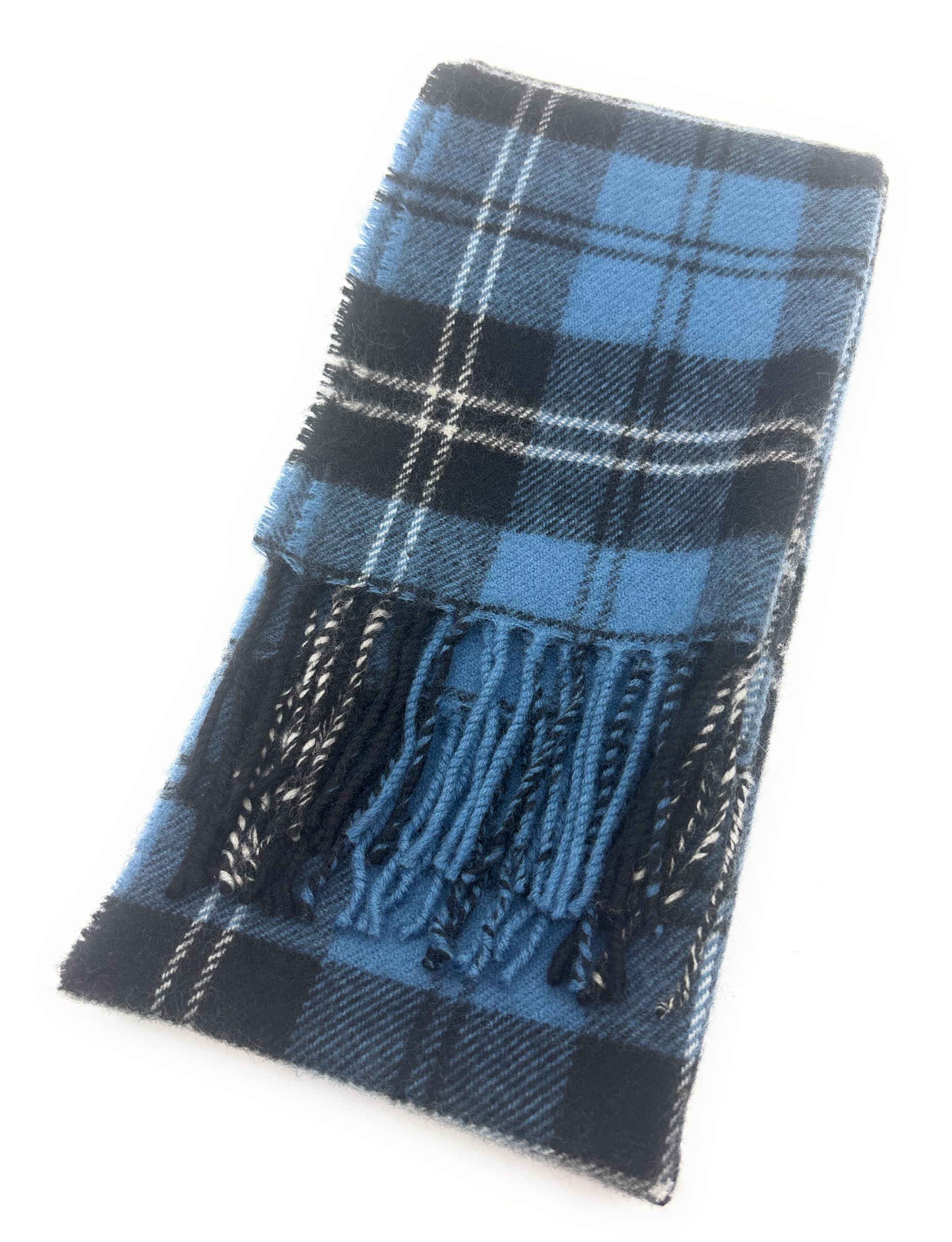 Scottish Essence Unisex Ramsay Blue Ancient Scottish Lambswool Tartan Scarf, Made In Scotland (Ramsay Blue Ancient)