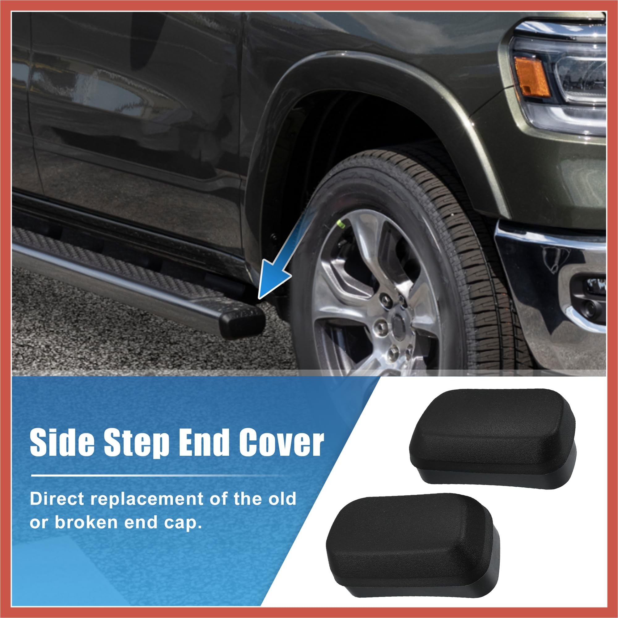 Running Board End Cap For Ram 1500 2500 3500 4500 5500 Crew - View #7