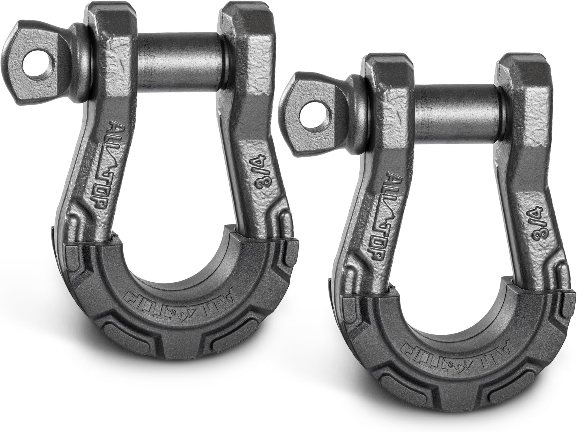 D Ring Shackle (2 Pack) 3/4" Fully Forged with 7/8 Pin, 79500Lbs Break Strength & 9Ton Work Load, Impact Resistant by Extreme E-Coat