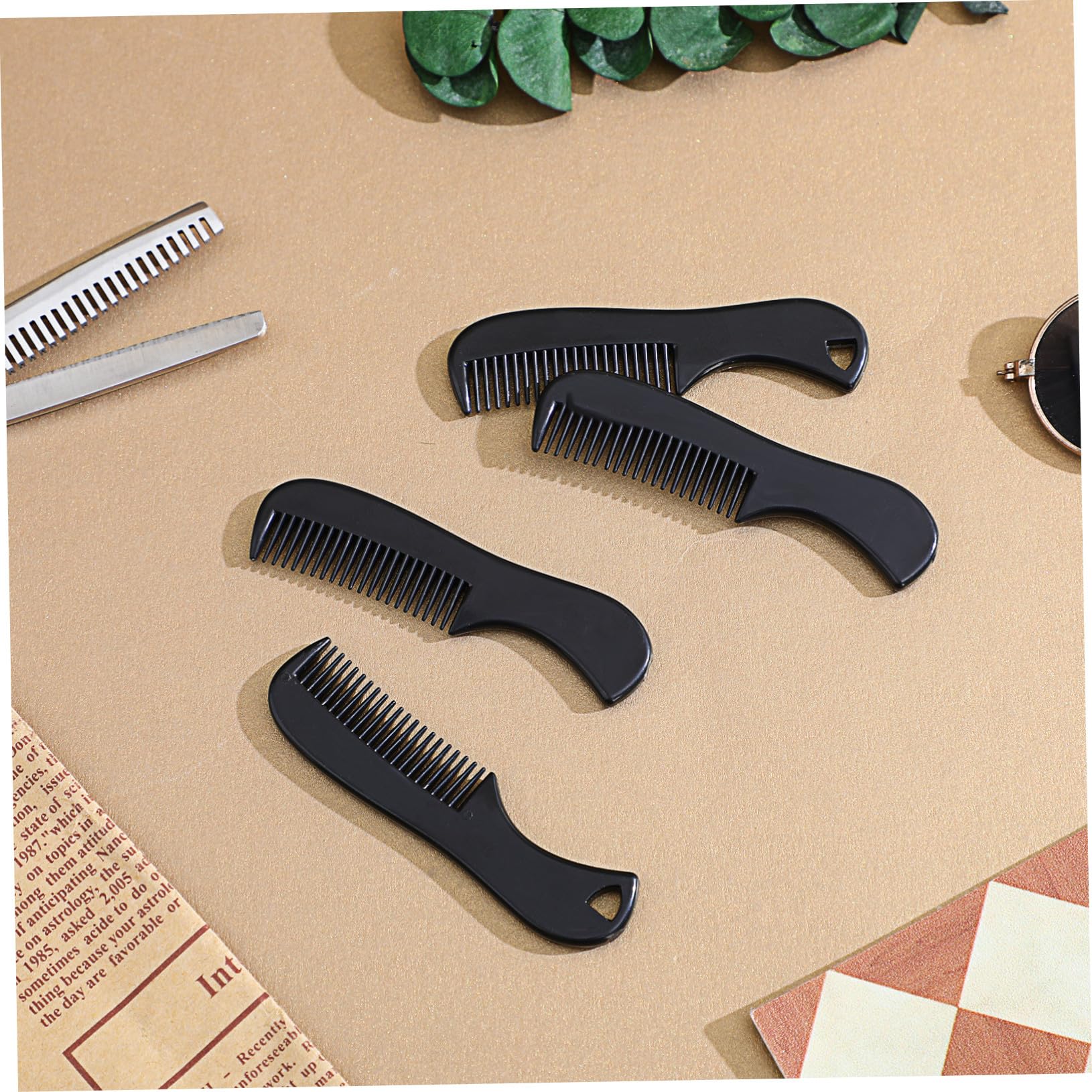 WOONEKY 50stücke Teiliges Bartkamm Pocket Comb Für Für Und Haargestaltung Ergonomisches Design Tragbar Für Pflege Unterwegs Antistatisch Und Rutschfest