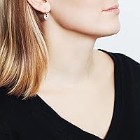 Vista 3 de Silpada Pendientes colgantes 'Mini Crystal Disc' con cristales en plata de ley, Cristal, cristal