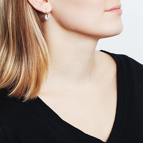 Miniatura 3 de Silpada Pendientes colgantes 'Mini Crystal Disc' con cristales en plata de ley, Cristal, cristal