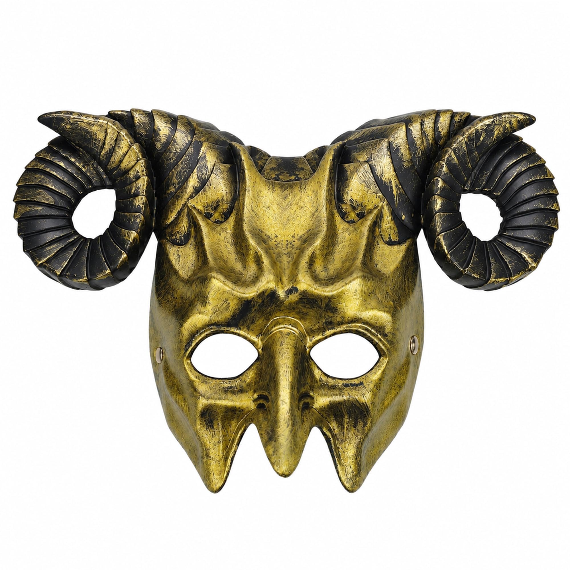 Alaxciax Devil Goat Horned Mask for Adults