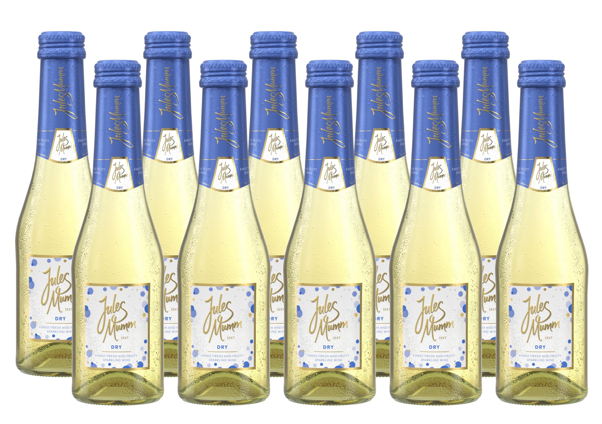 Jules Mumm Mini Dry Sekt (12 x 0.2 l) - leckerer Sekt zum Anstoßen in der praktischen Kleinflasche