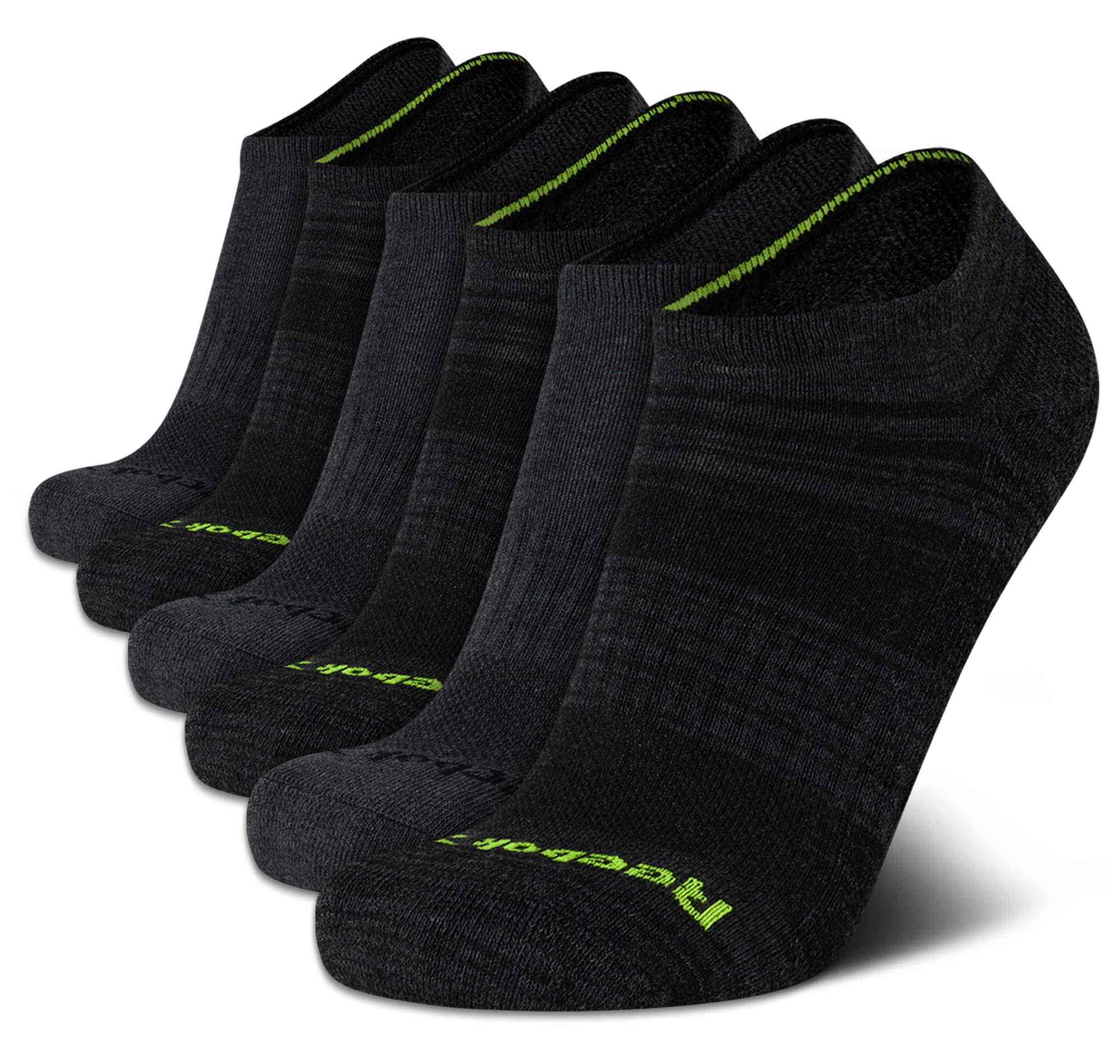 ReebokMen’s Low Cut Socks – 6 Pack Basic Cushion Low Cut No Show Socks for Men - Men's Athletic Socks (Size: 6-12.5)