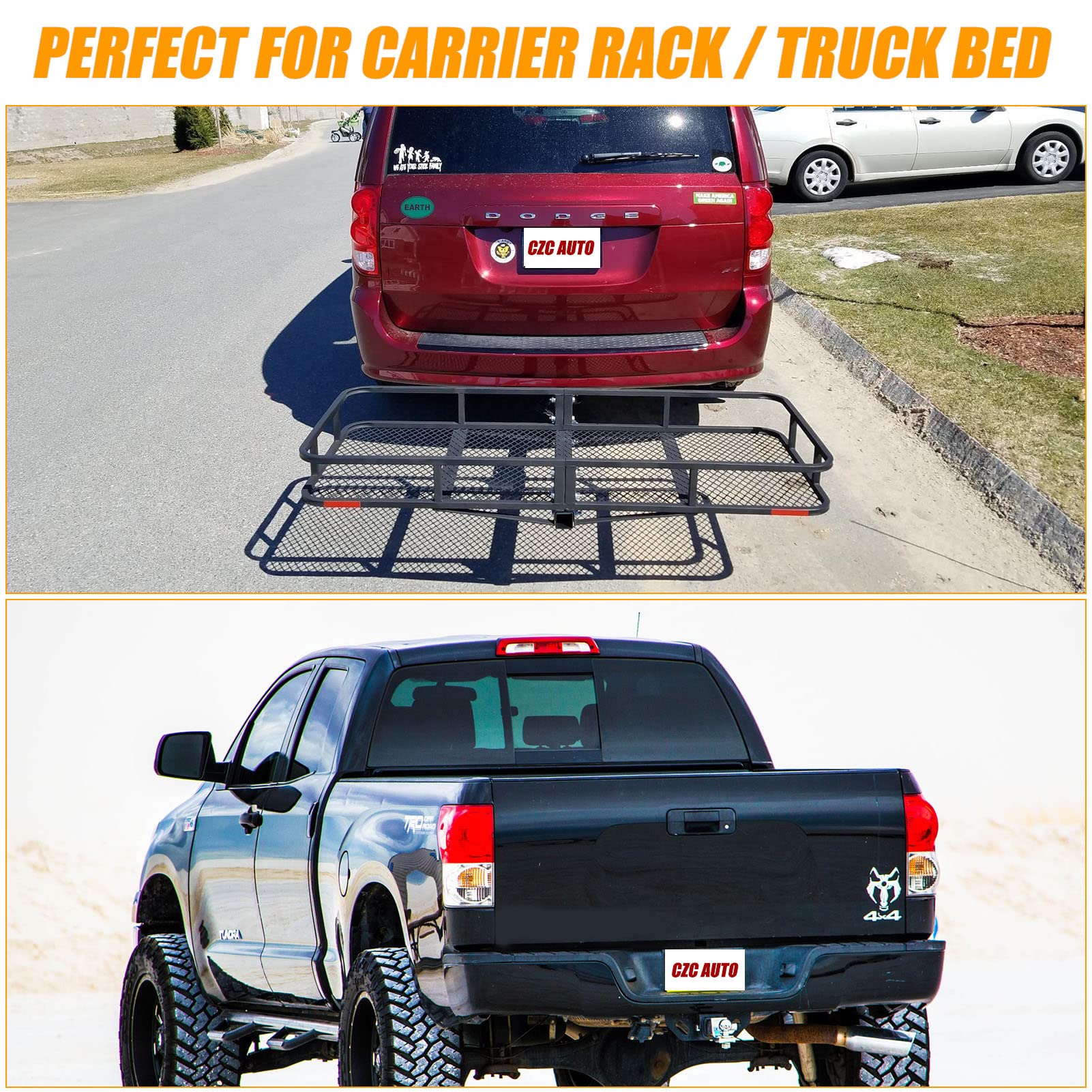 CZC AUTO Borsa Da Trasporto Hitch Cargo 20 Cu. Borsa Da Viaggio Di Carico Impermeabile/Resistente Alla Pioggia/Resistente Alle Intemperie Per Auto Camion Suv Furgone Vassoio Di Gancio E Cestino Eng