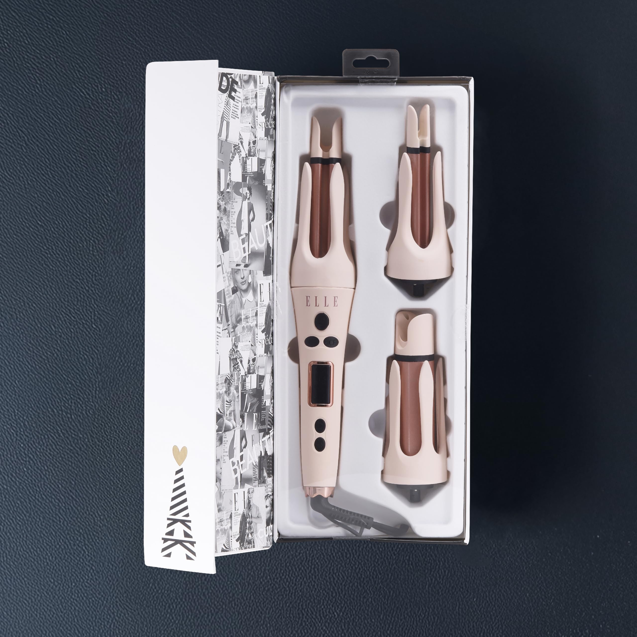 ELLE LUXE Cordless Rechargeable Auto Hair Curler White Want an amazing automatic hair curler? This one is awesome  main image 4