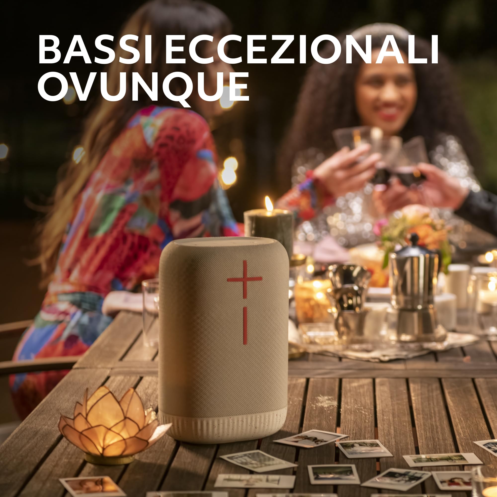 Ultimate Ears EPICBOOM, altoparlante bluetooth wireless portatile, bassi ottimali,audio a 360 gradi, EQ adattivo,IP67 impermeabile, galleggiante, batteria di 17 ore,raggio d’azione di 55 m - Nero