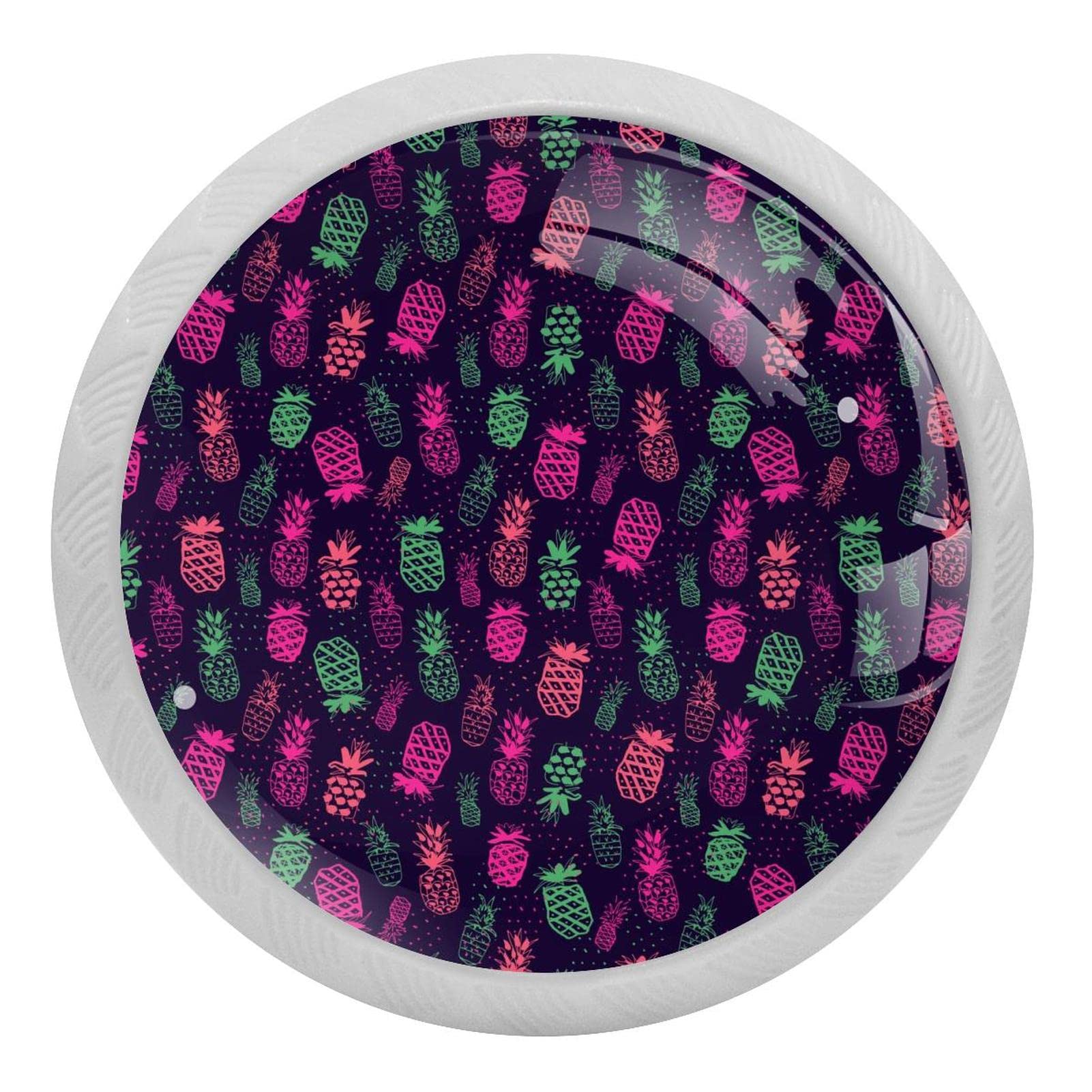 Bouton de tiroir rétro en verre fluorescent pour illuminer votre buffet de cuisine