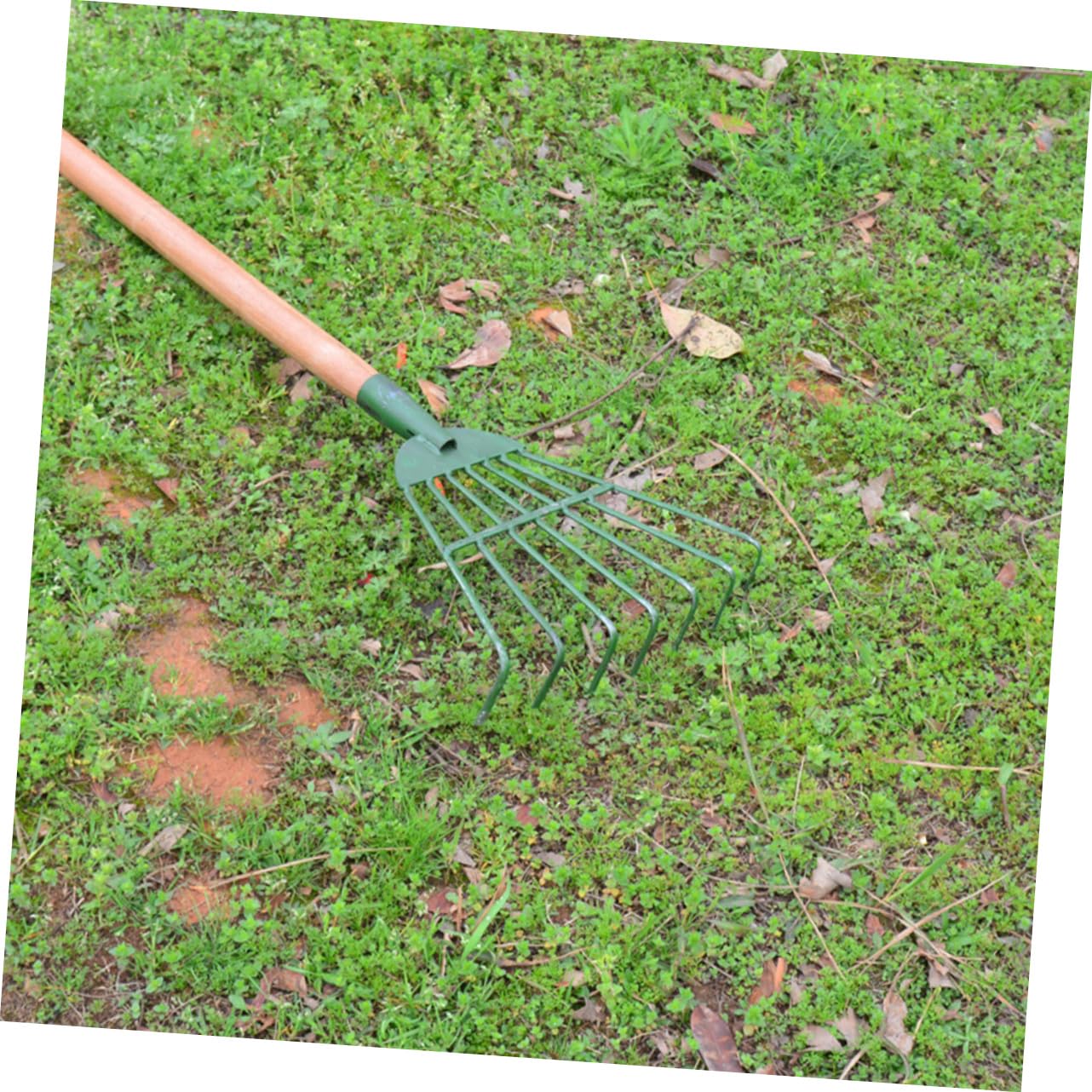 Sosoport 3 Piezas Herramienta De Césped Escardador Cooperativa Aireador Cortacésped Rastrillo De Jardinería Fuerza Pequeño Rastrillo Artificial Pala Próximo Acero Carbono