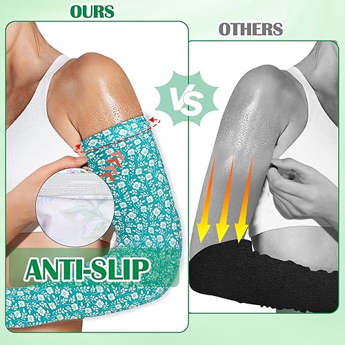 Miniatura 53 de 4 Pairs Gardening Sleeves Anti-Slip Arm Protection with Thumb Hole Sun Sleeve Cooling Arm Sleeves for Women Men Outdoor