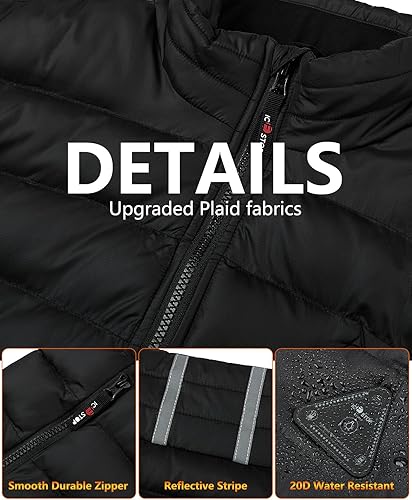 Miniatura 4 de Men's Heated Vest with 20000mAh Battery Pack 7.4V,Lightweight Rechargeable Electric Heated Apparel for women