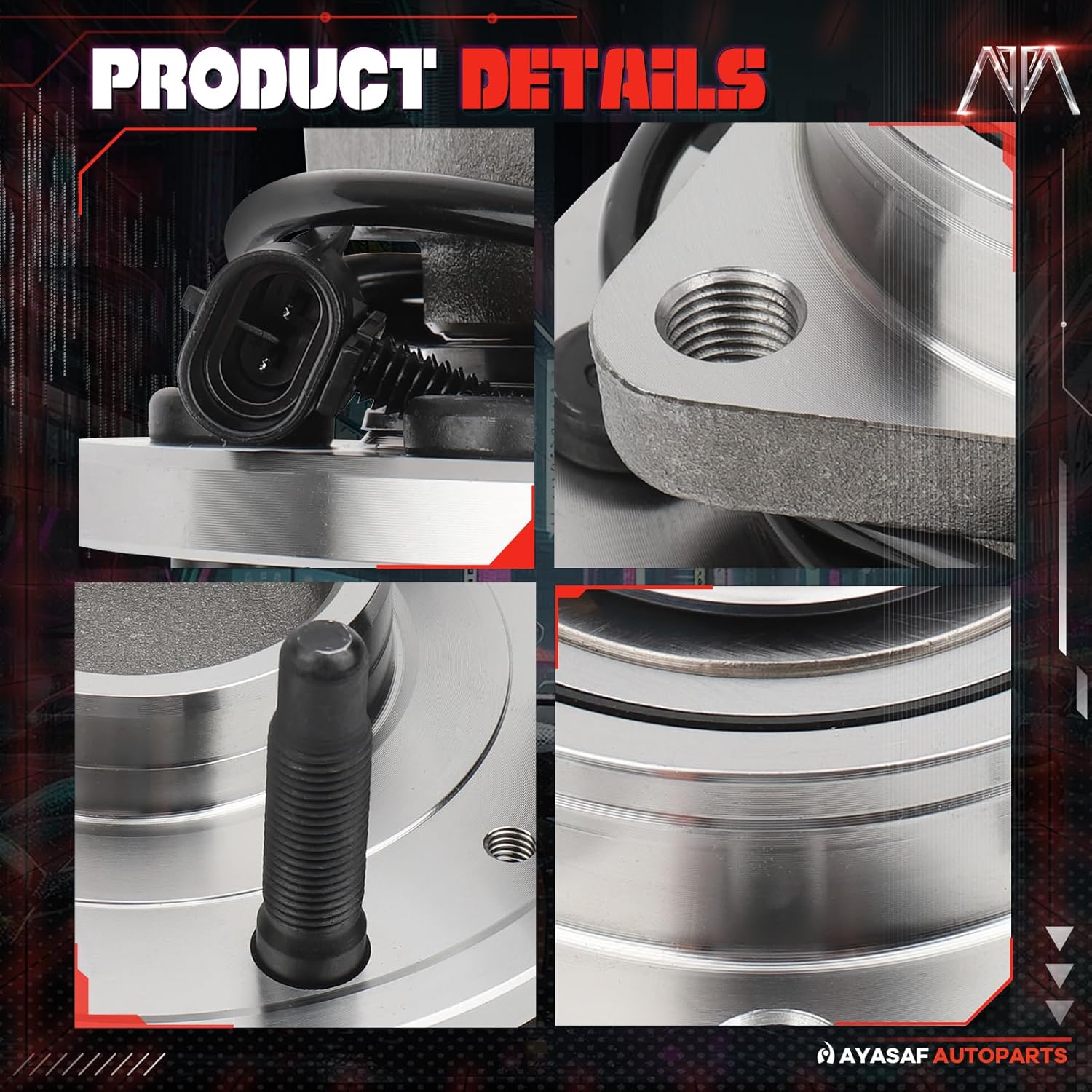 515054 [2WD Only, 2 Pack] Front Wheel Hub Bearing Assembly for Chevy 1999-06 Silverado(Sierra) 1500, 2000-06 Tahoe/Yukon/Escalade/Suburban(Yukon XL) 1500, 03-13 Express(Savana) 1500(03-05 2500)