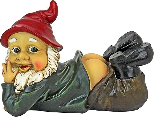 Design Toscano Estatua de GNOME Sun Dont Shine Mooning