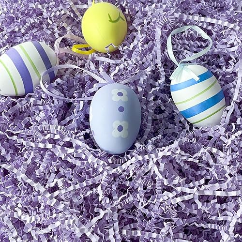 Miniatura 3 de JINZOFLY Relleno de papel triturado arrugado, papel triturado para caja de regalo, papel de corte de papel arrugado, papel de seda de pascua para