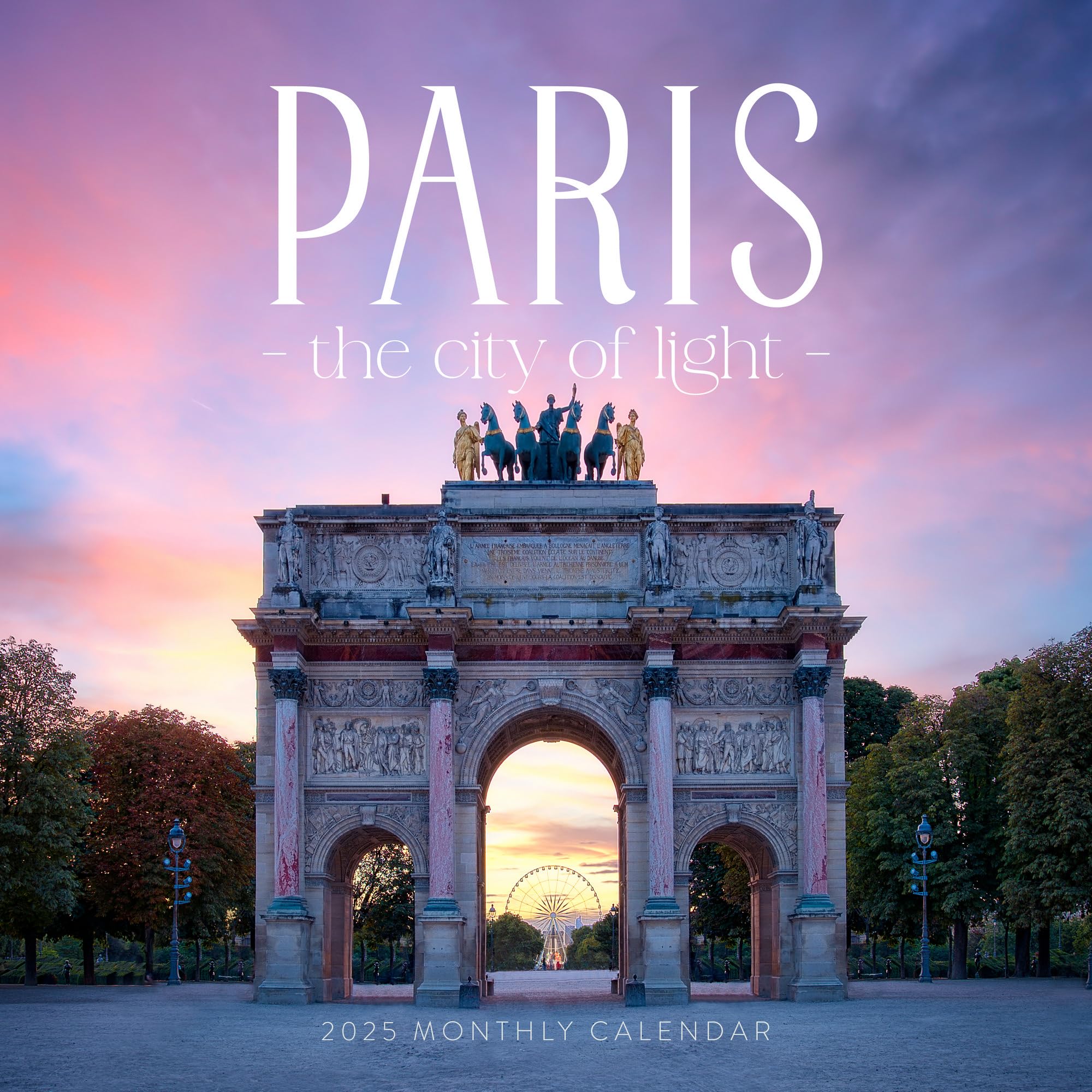 Paris Calendar 2025 City of Lights 12" x 24" Parisian