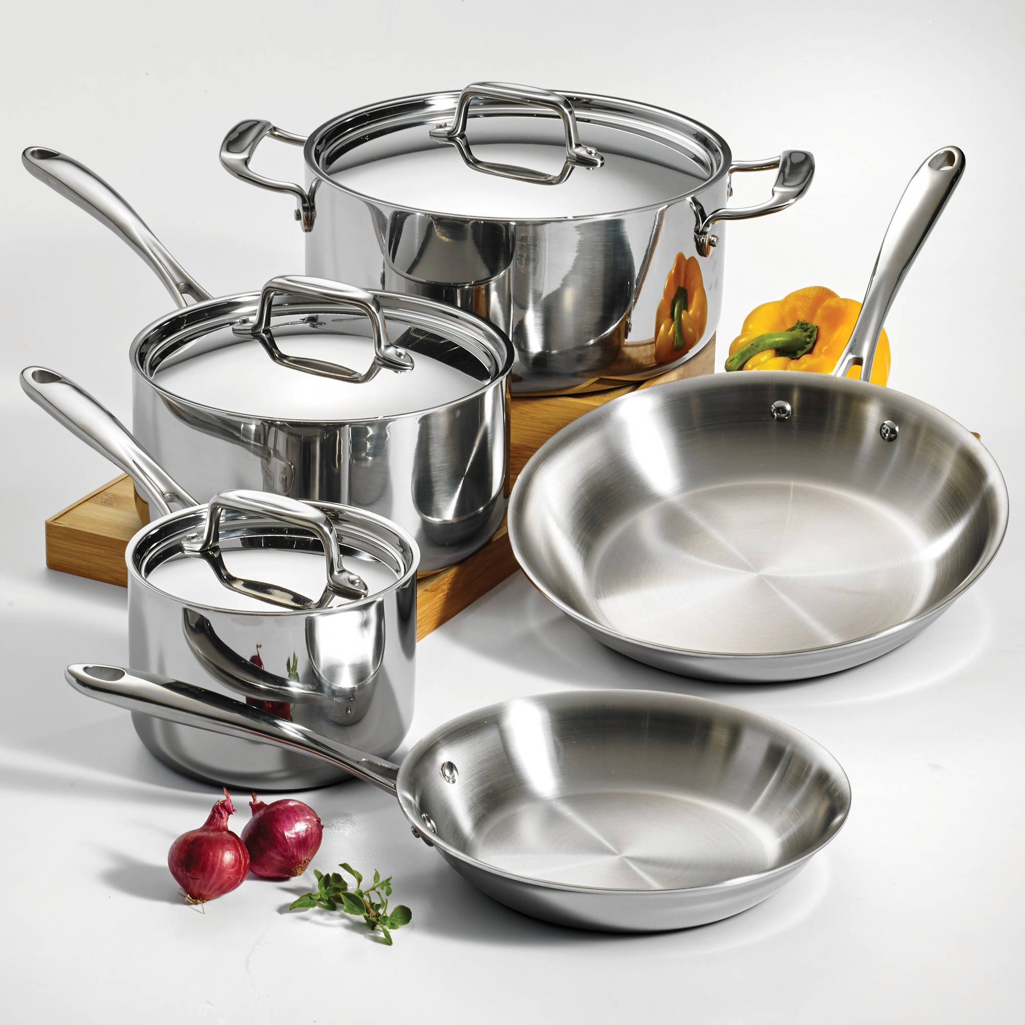 Amazon.co.jp: Tramontina Gourmet 8-Piece 18/10 Stainless Steel Tri