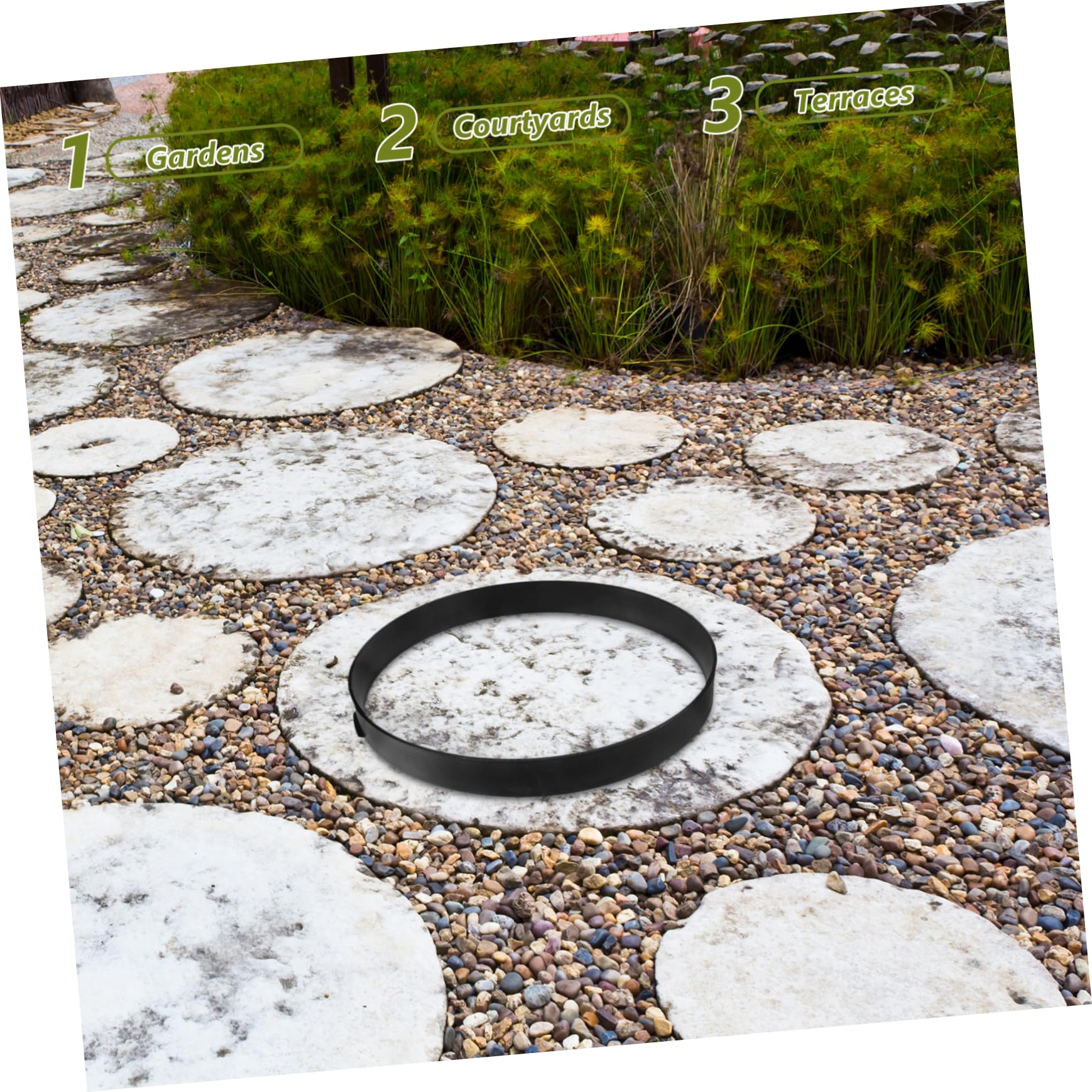 Moule Beton Rond en Plastique Moule à Carreaux de Sol Réutilisable pour Pavés de Jardin Consolidation Rapide pour Décoration de Pierre de Pelouse