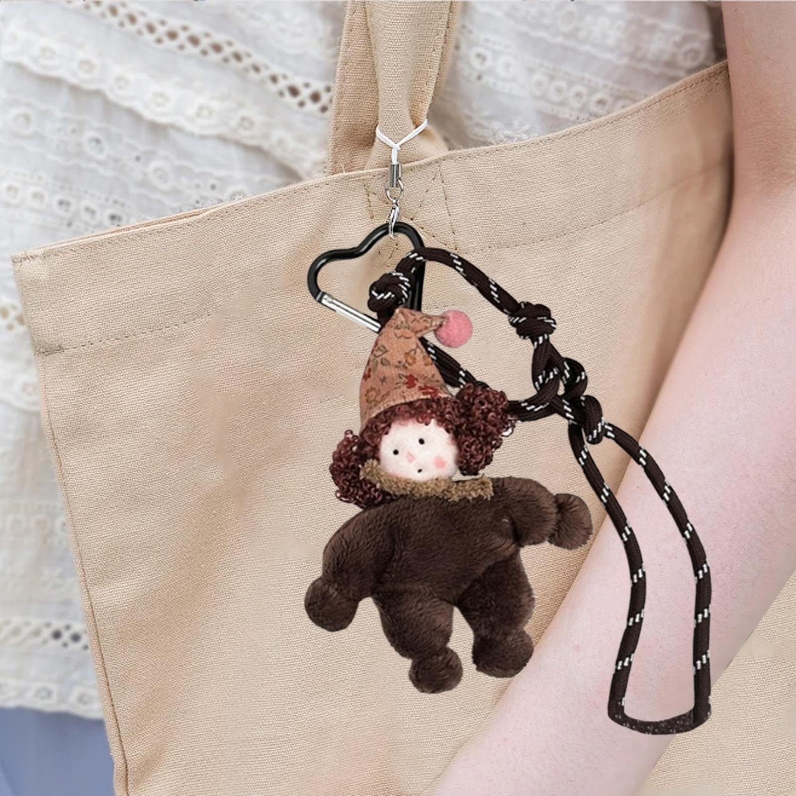 Charme De Sac En Dés - Pendentif Décoratif En Acier Inoxydable, 13 Cm, Pour Sac à Main, Porte-clés, Cadeau