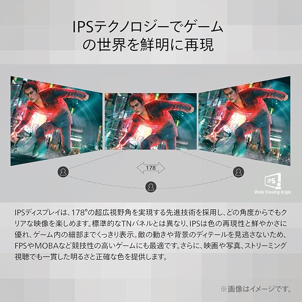 【Amazon.co.jp 限定】PHILIPS EVNIA ゲーミングモニター (23.8インチ/180Hz/フルHD/Fast IPS/超高速0.5ms/HDR10/G-Sync Compatible対応/FPS向け/Adaptive Sync/5年保証/チルト/HDMI2.0×1、DisplayPort1.4×1 /フリッカーフリー/ブルーライト軽減/電源内蔵) 24M2N3200L/11 - 5