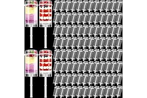 200PCS Push Pops Containers Clear Plastic Push Cake Pop Push Shooter Containers...