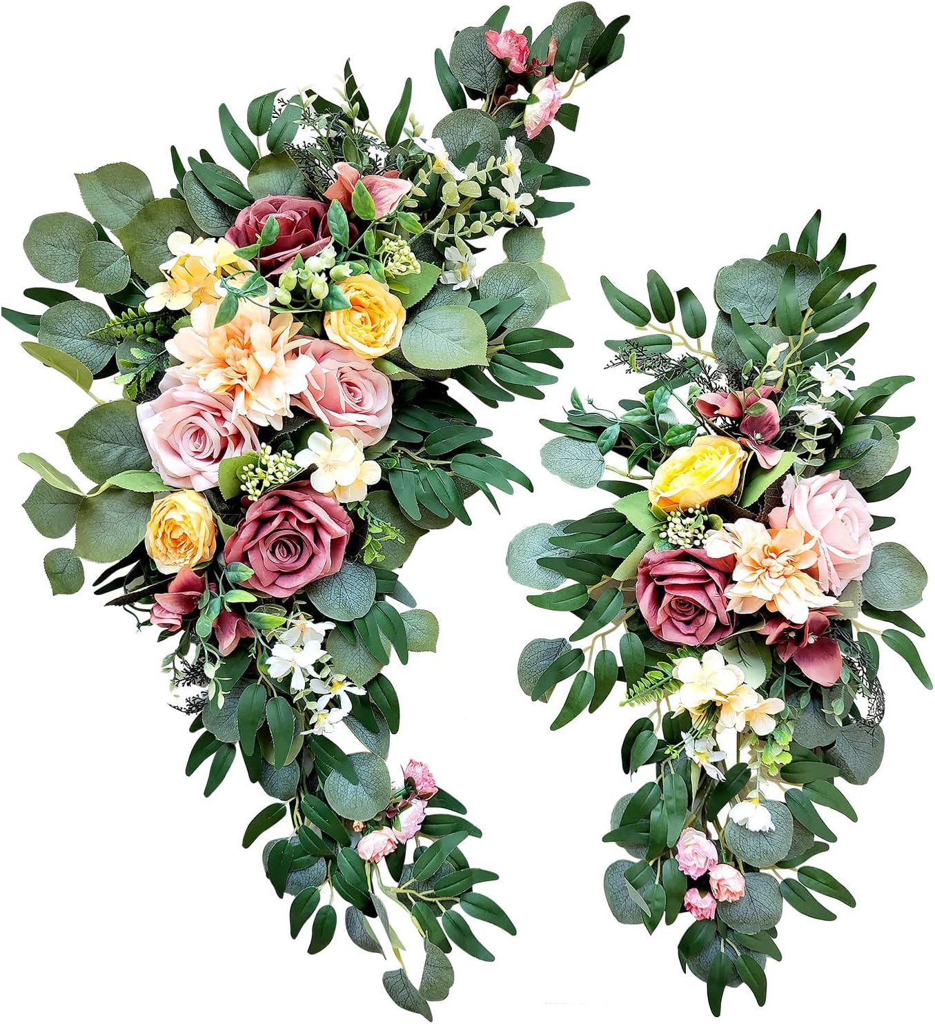 WANNACUL Artificial Flower Swag for Wedding Arch Decor