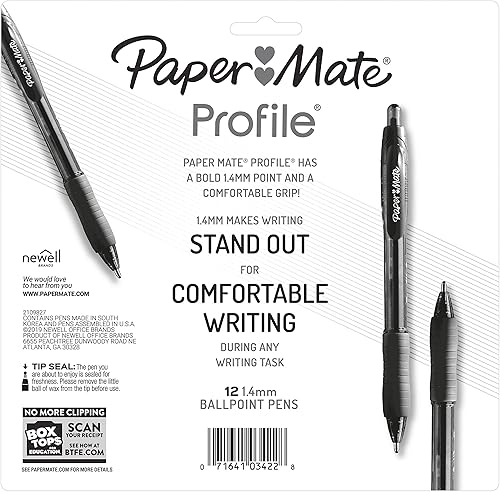 Miniatura 7 de Bolígrafo Paper Mate Profile retráctil punta redonda 005 pulgadas