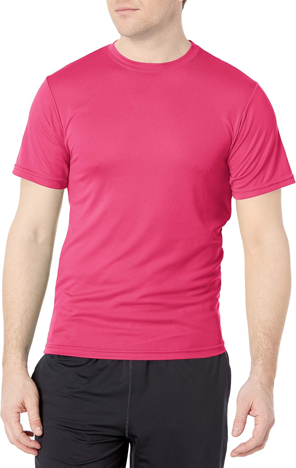 Augusta Sportswear Men's Wicking t-Shirt Small Power Pink