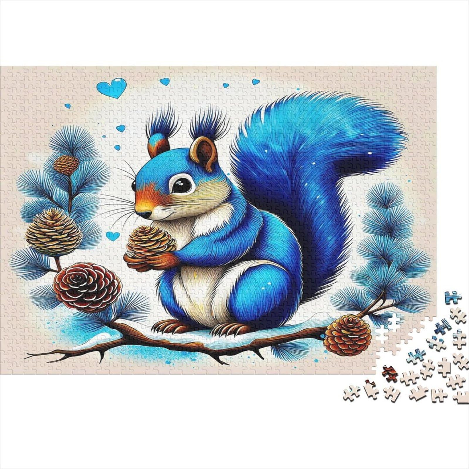 Squirrel Układanka Impossible 1000 sztuk dekoracja domu. Gry relaksacyjne i inteligencja dla dorosłych i dzieci od 12 lat 70 x 50 cm / 1000 sztuk