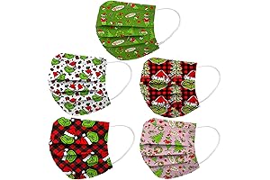 Christmas Disposable Face Cover for Adults