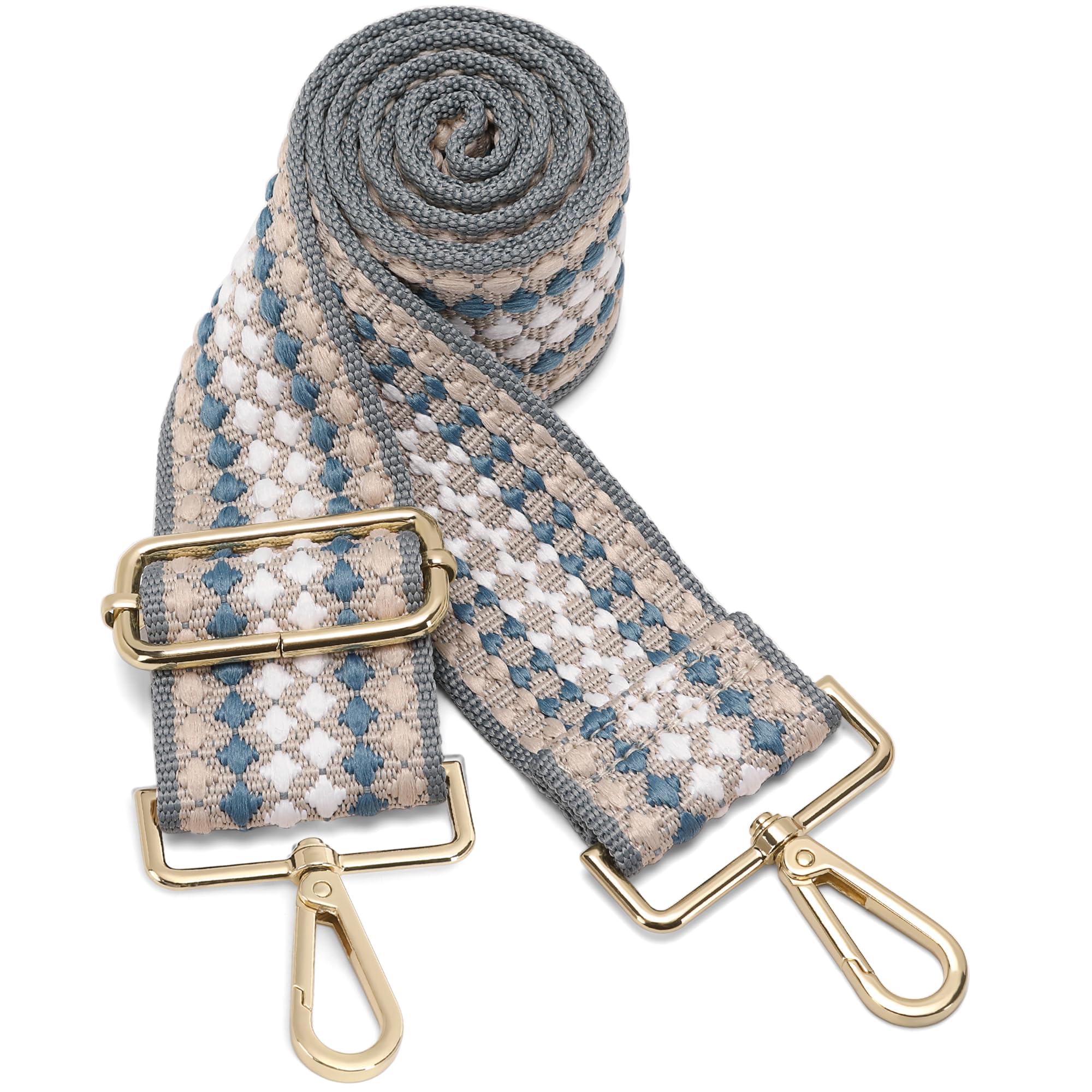 GINJKGO Purse Straps Replacement Crossbody - Adjustable Bag Strap for Purses, Wide Shoulder Strap for Women Guitar Purses