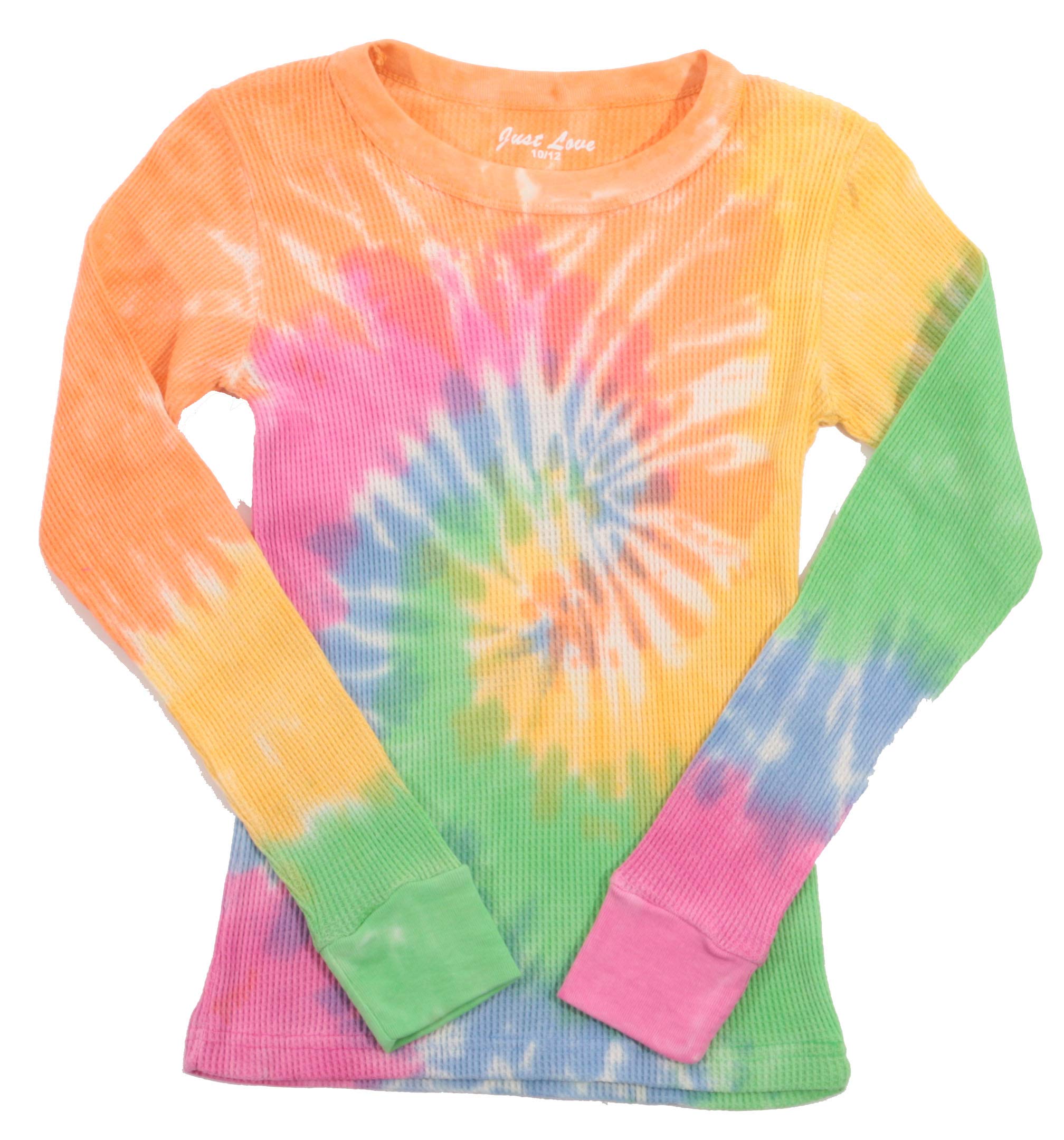 Just Love Girls Tie Dye Two Piece Thermal Underwear Set 95461-10363-10-12
