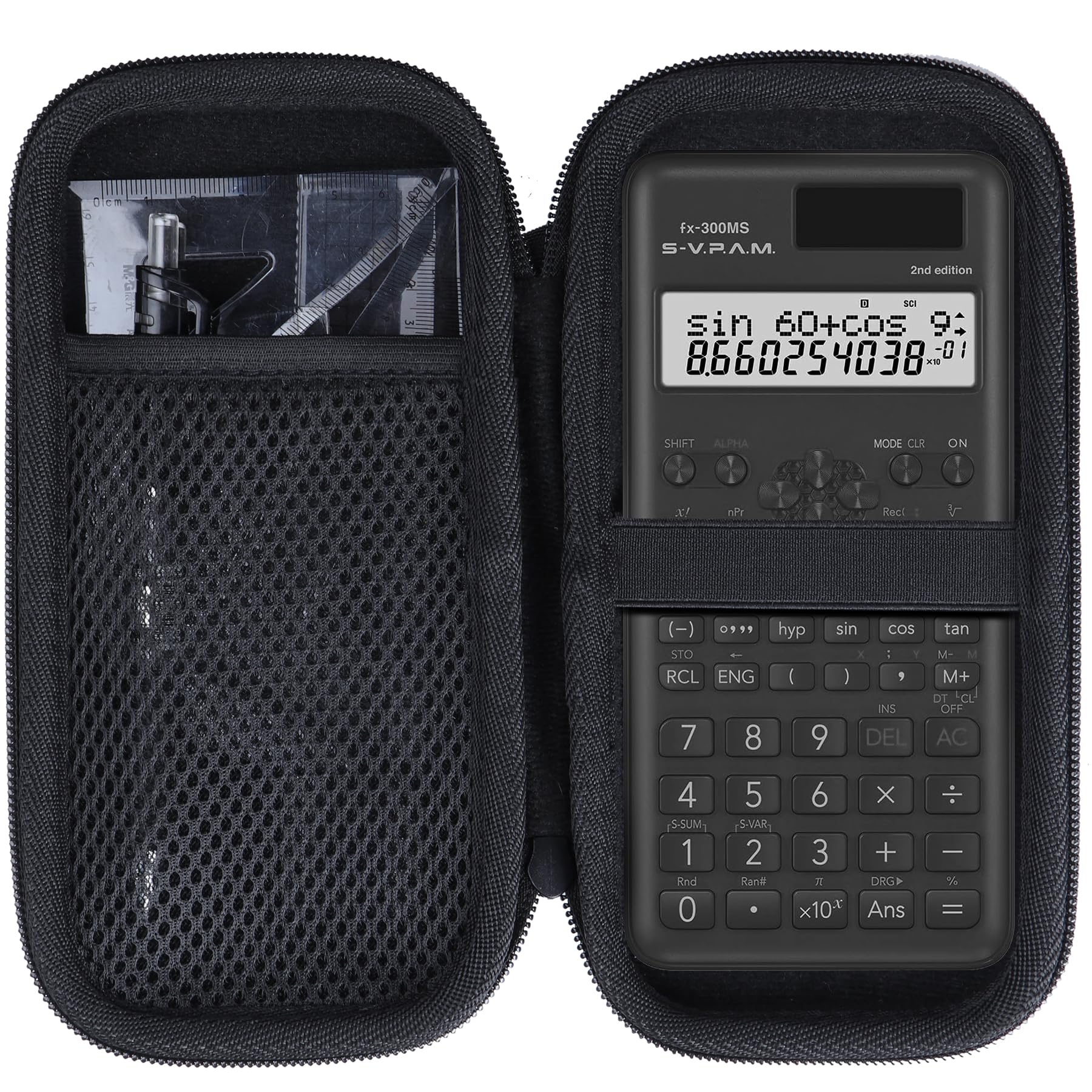 Peyyargo Case Compatible with TI-30XIIS / TI-30XS / TI-30Xa / TI-36X Pro/Casio FX-115 ESPLUS2 2nd Edition/FX-991 ES Plus-2nd Edition/FX-82 ES Scientific Calculator(Black)