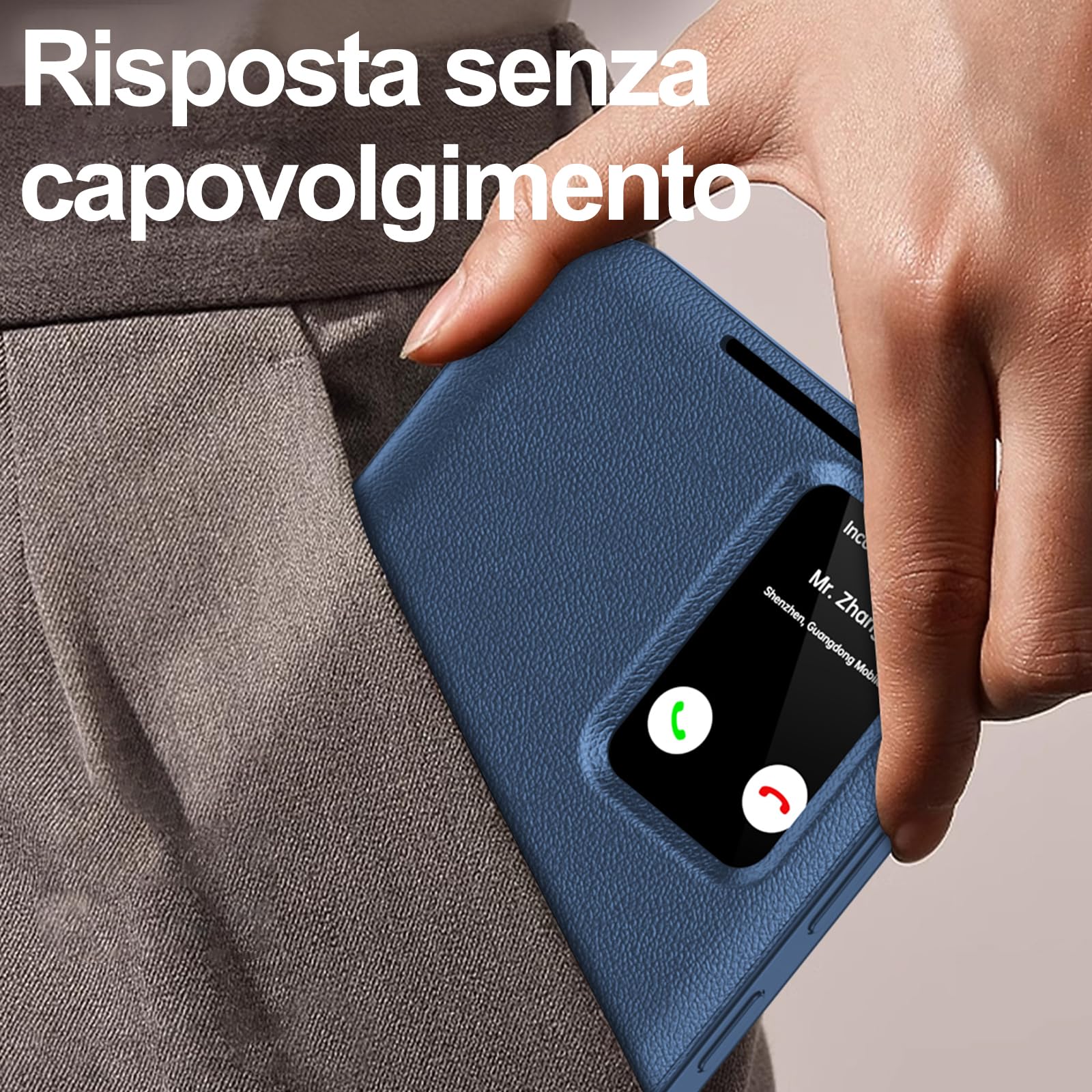 Cover per Samsung Galaxy S26 Ultra Custodia Portafoglio Pelle PU Wallet e Porta Carte Case Flip Libro Con Finestra di Visione Notifiche Cover Antiurto Custodia per Samsung S26 Ultra 5G Case