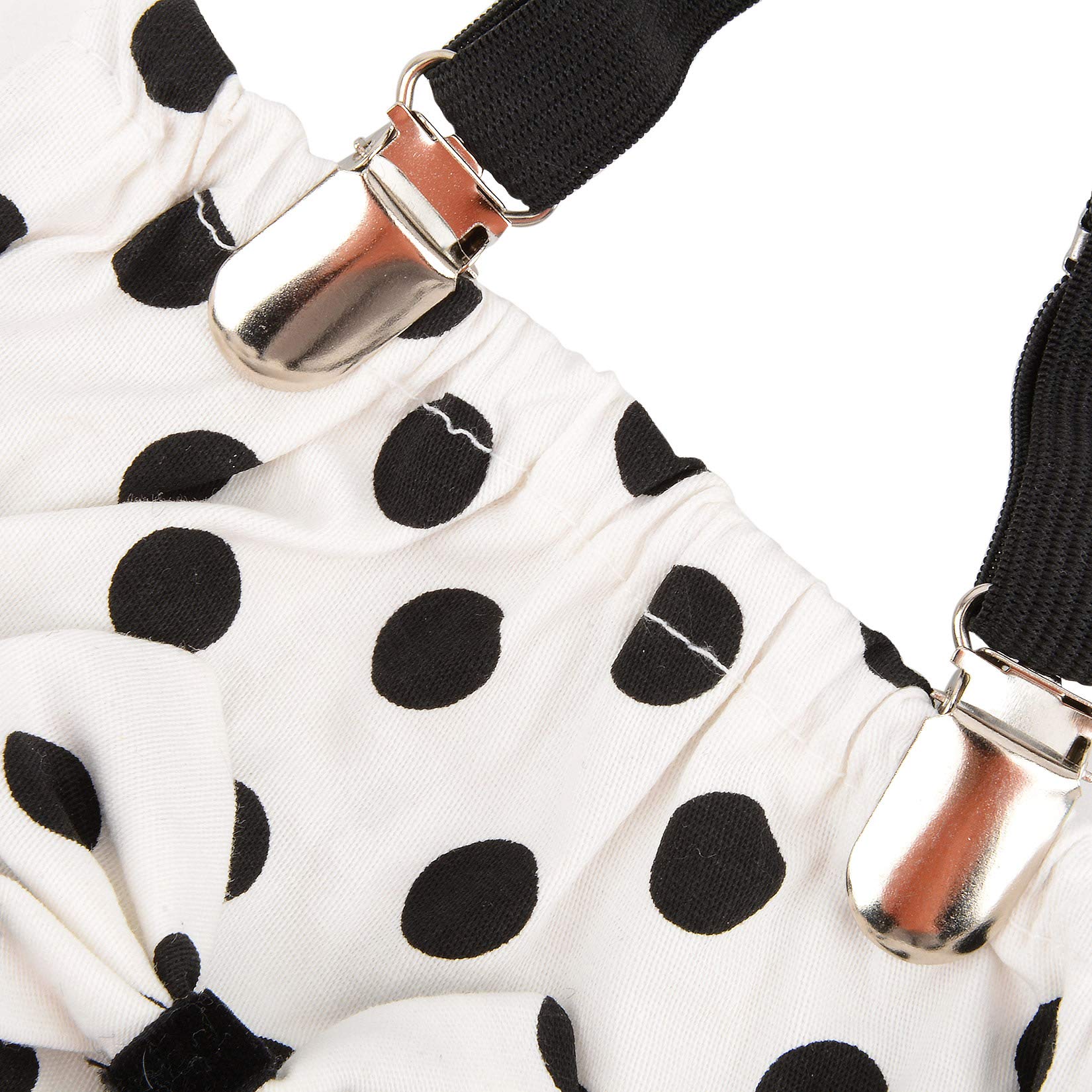 Ranphy Hond Sanitaire slipje Vrouwelijk met bretels Wasbare Hondenluiers Polka Dot Doggy Ondergoed Herbruikbare Hond Warmteslipje Doggie Luiers Buikbanden Veiligheidsbroek met strik
