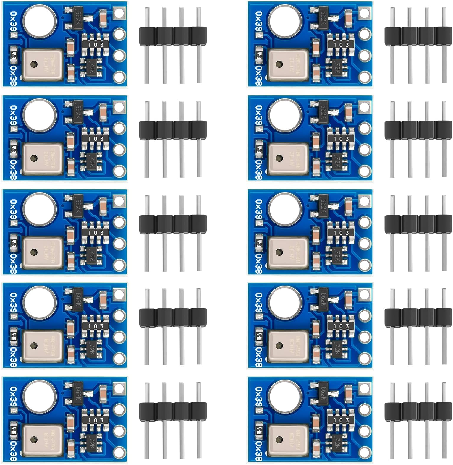10pcs AHT10 Temperature and Humidity Sensor Module High Precision I2C IIC Communication Replace DHT11 SHT20 AM2302