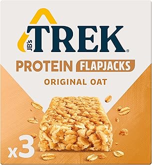 High Protein Flapjack Original Oat - Gluten Free - Plant Based - Vegan Snack - 50g x 3 bars