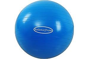 Signature Fitness Anti-Burst and Slip Resistant Exercise Ball Yoga Ball Fitness Ball...