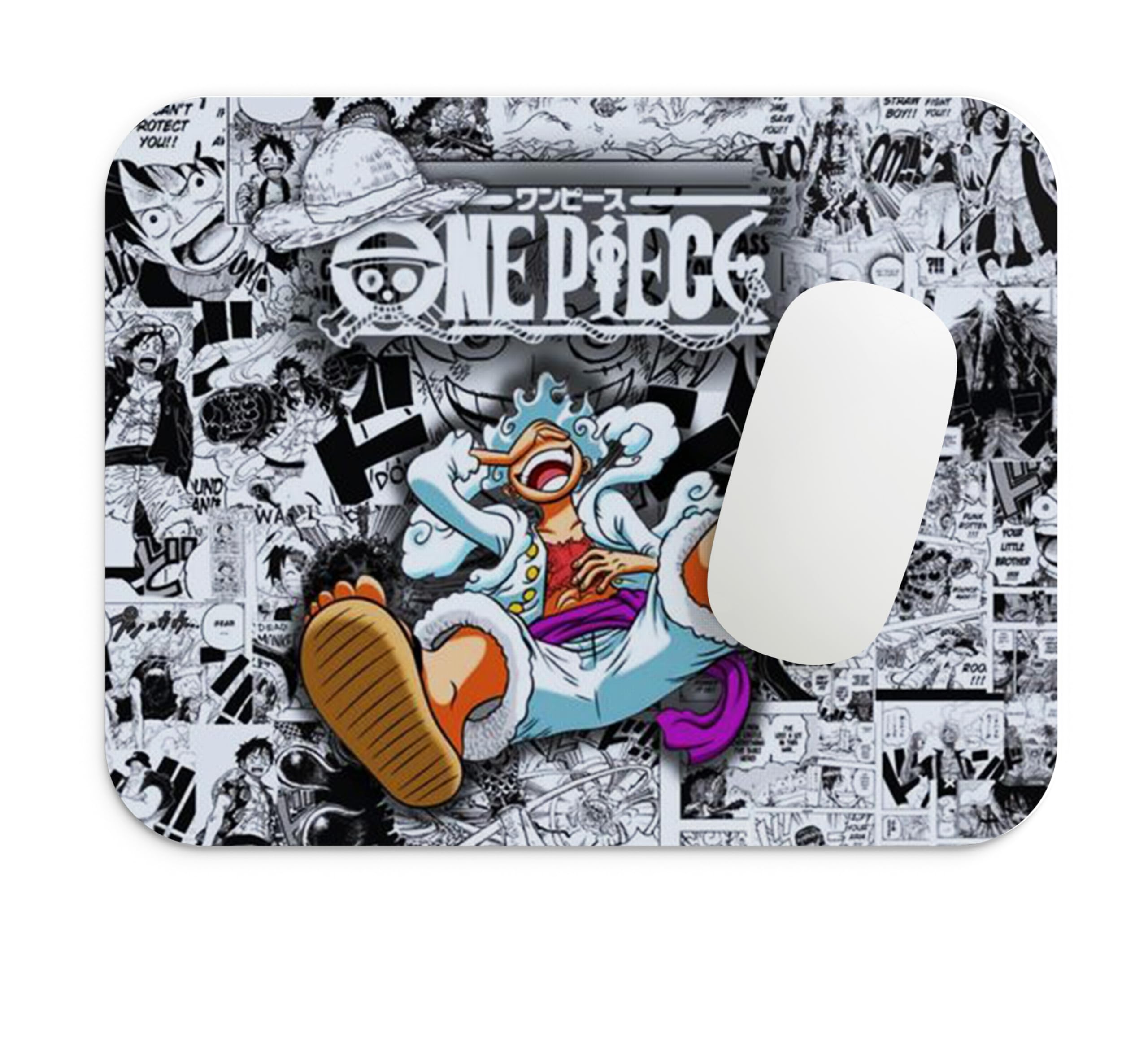 One Piece Anime Mouse Pad, Rectangular, 7.5X9 Inch, Microfiber with Rubber Base, Non-Slip, White, Office Use-image-37
