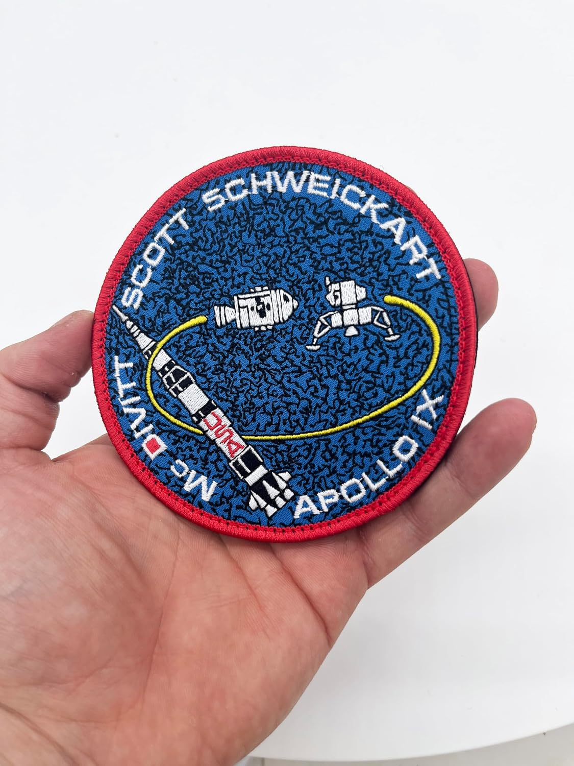 Apollo 9 Patch – 4 Inch, Hook and Loop, NASA Earth Orbit Lunar Module Test Mission Heritage Patch – Veteran Owned image 4