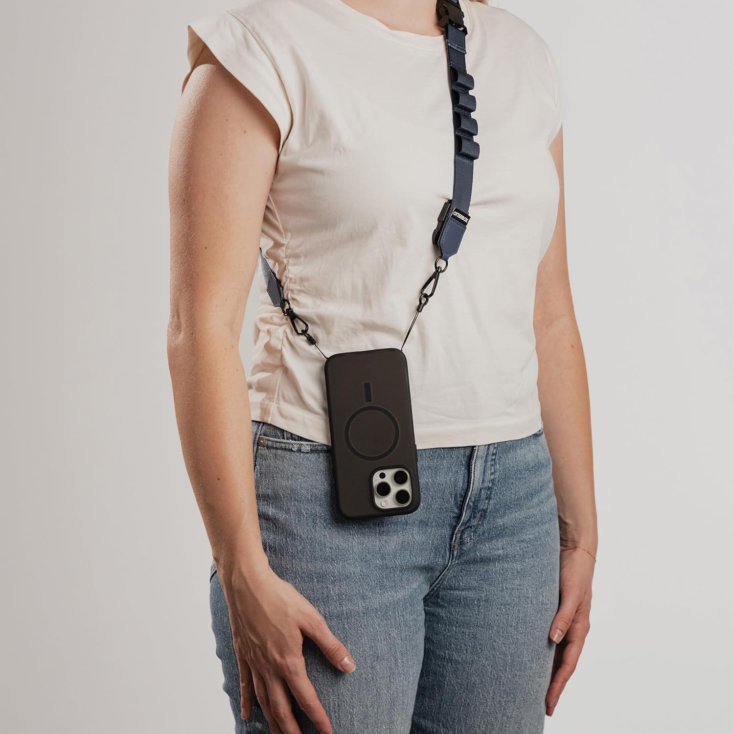 OtterBox 2-in-1 Crossbody Strap - Baby Blue Jeans (Blue)